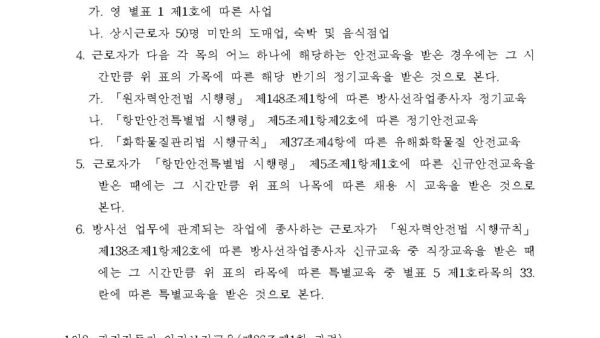 별표-4-안전보건교육-교육과정별-교육시간제26조제1항-등-관련산업안전보건법-시행규칙002.jpg